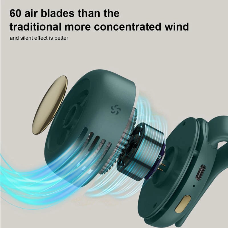🔥Laatste dag - 50% korting🔥Kleine Wervelwind Clip Taille Nek Ventilator