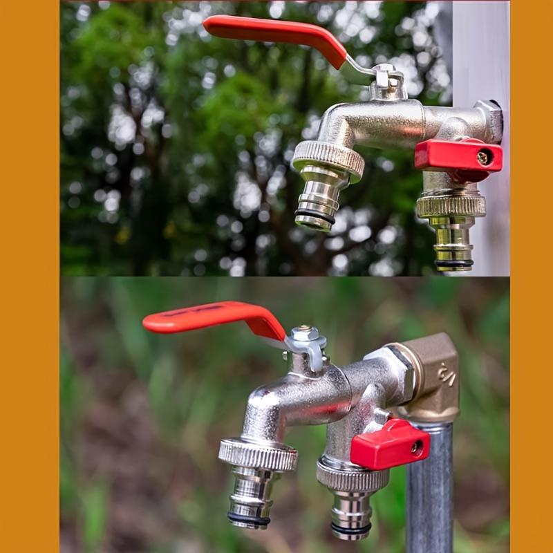 🔥Laatste dag 50% UIT🔥Universele Roestvrij Staal Tuinkraan met Dubbele Uitloop