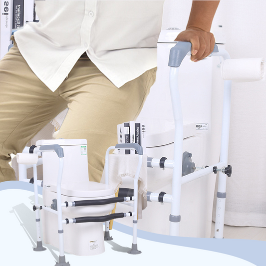 🚽50% KORTING – Toiletveiligheidsbeugel voor Senioren | Extra Steun bij het Zitten & Opstaan | Praktische Badkamerhulp