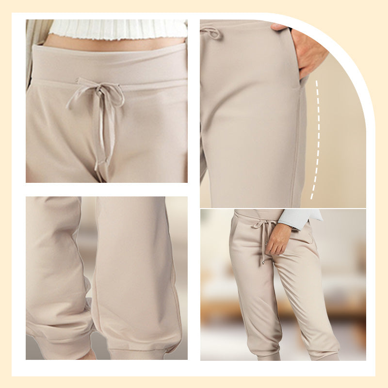 👖50% KORTING! 🔥Cropped joggingbroek met trekkoord in de taille – Zachte polyester, capri-lengte & zijzakken (6 kleuren, S–3XL) 👖🌸