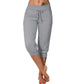 👖50% KORTING! 🔥Cropped joggingbroek met trekkoord in de taille – Zachte polyester, capri-lengte & zijzakken (6 kleuren, S–3XL) 👖🌸