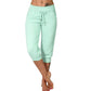 👖50% KORTING! 🔥Cropped joggingbroek met trekkoord in de taille – Zachte polyester, capri-lengte & zijzakken (6 kleuren, S–3XL) 👖🌸