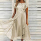 Elegante jurk met ronde hals voor dames