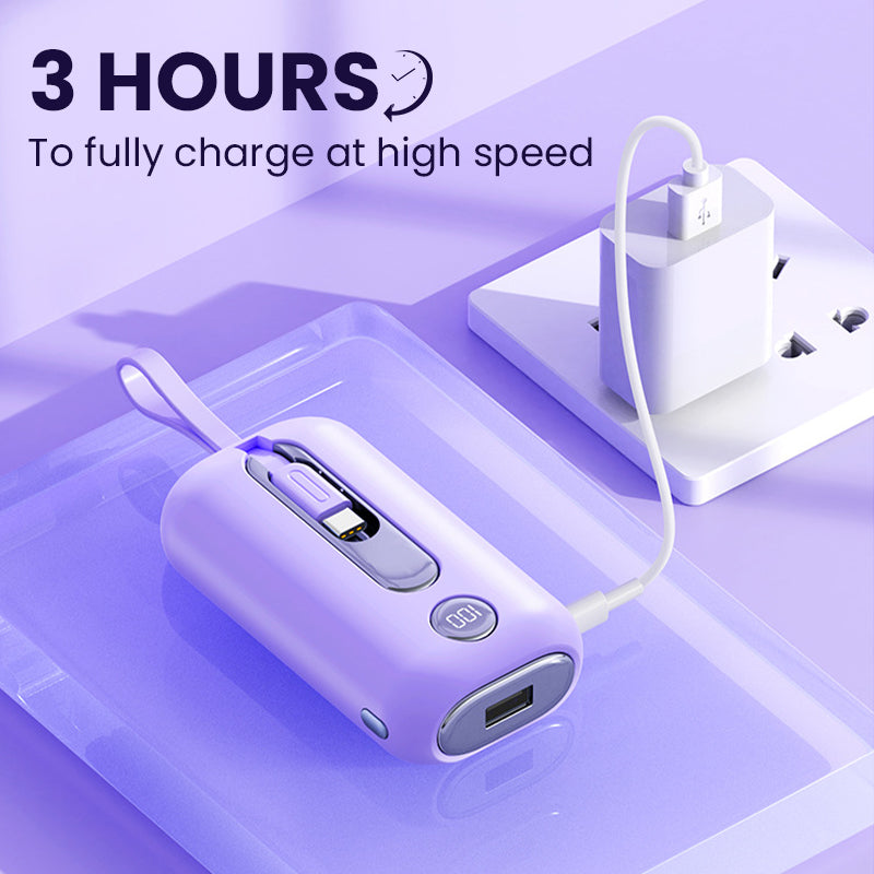 📱Super Fast Charging Power Bank with Built-in Cables✨50 per cent price reduction for a limited time✨