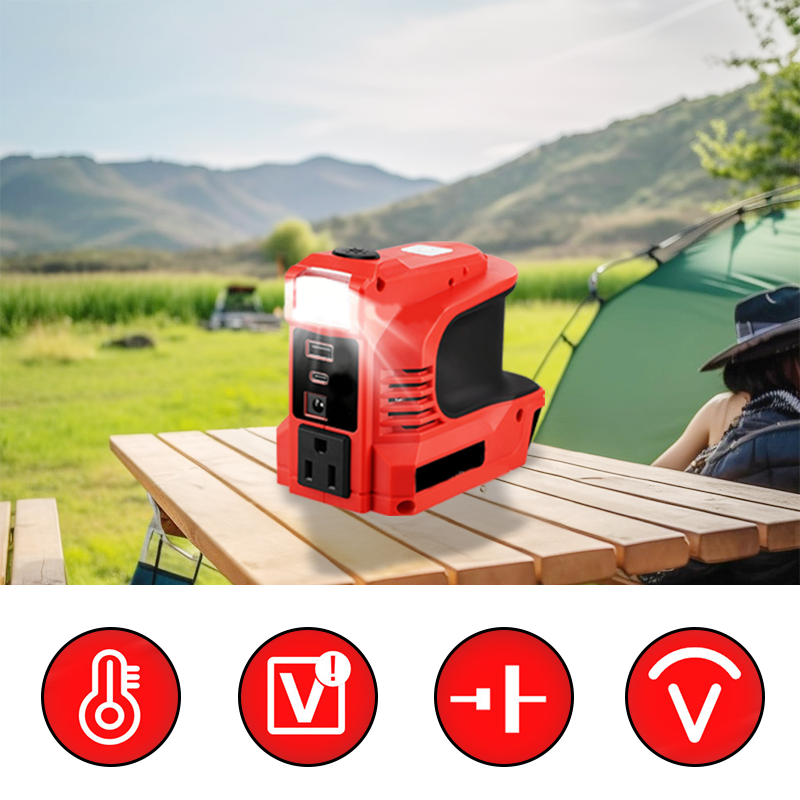 🔌【Smart Powerbank】Mini DC/AC-converter - 300W draagbare powerbank! ⚡ Geschikt voor auto's, campers, buitengebruik en zomerhuisjes