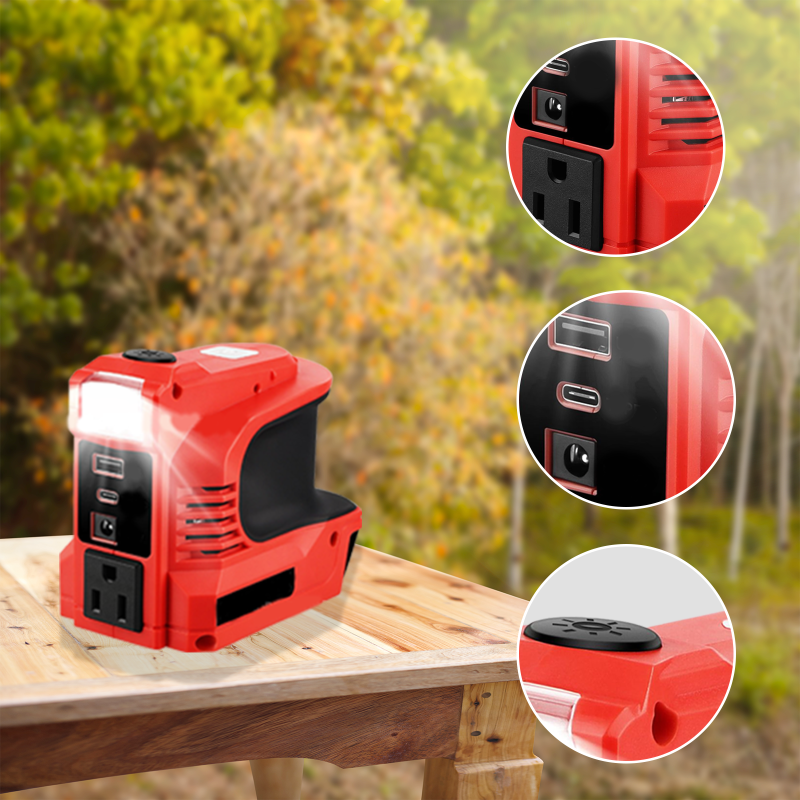 🔌【Smart Powerbank】Mini DC/AC-converter - 300W draagbare powerbank! ⚡ Geschikt voor auto's, campers, buitengebruik en zomerhuisjes