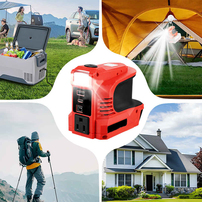 🔌【Smart Powerbank】Mini DC/AC-converter - 300W draagbare powerbank! ⚡ Geschikt voor auto's, campers, buitengebruik en zomerhuisjes