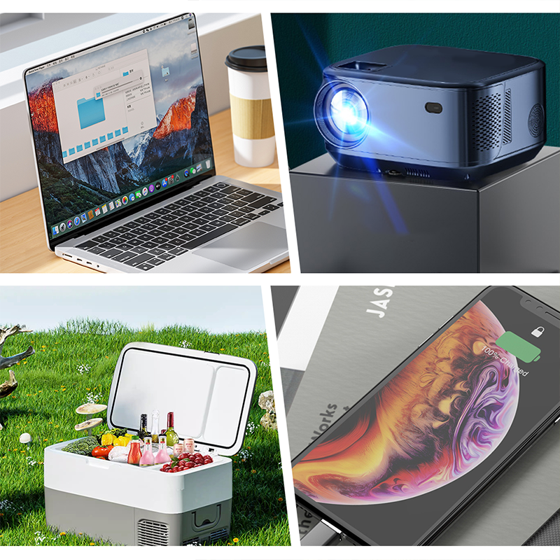 🔌【Smart Powerbank】Mini DC/AC-converter - 300W draagbare powerbank! ⚡ Geschikt voor auto's, campers, buitengebruik en zomerhuisjes