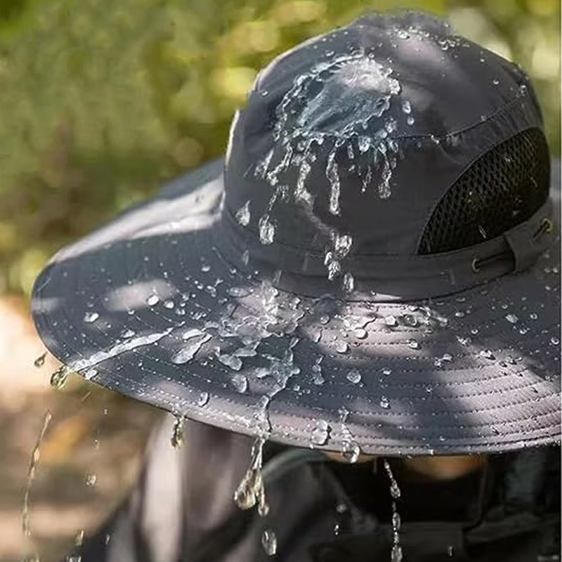 🧢 50% KORTING! ✨ Zonnepaneel Ventilator Zonnehoed – UPF 50+, Dubbele Voeding, Ultralicht ☀️