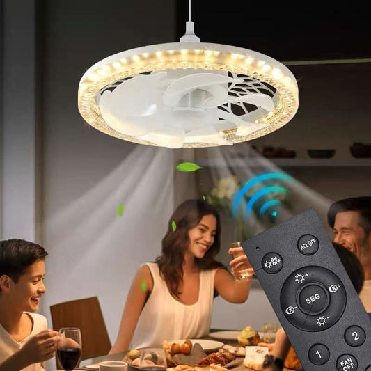 🌞50% korting💡2-in-1 dimbare plafondventilatorlamp met afstandsbediening – stil, verstelbaar en ruimtebesparend