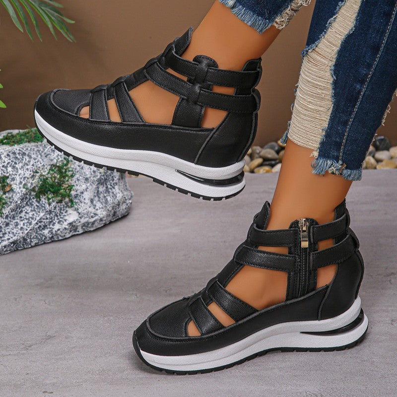 🔥Laatste dag: 50% korting – Comfortabele, lichte wedges met een zijrits