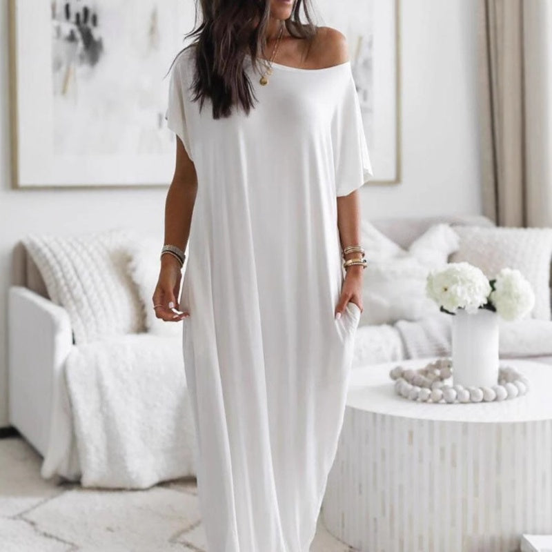 💖 Luchtige katoenen zomerjurk voor dames