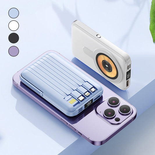 🔋Magnetische draadloze powerbank 10000mAh⚡Snel opladen, stijlvol ontwerp en universele compatibiliteit🔌