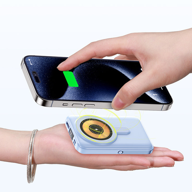 🔋Magnetische draadloze powerbank 10000mAh⚡Snel opladen, stijlvol ontwerp en universele compatibiliteit🔌