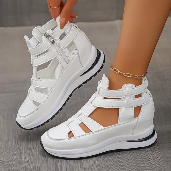 🔥Laatste dag: 50% korting – Comfortabele, lichte wedges met een zijrits