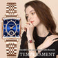 ⌚Fashion Square Dames Roségoud Diamanten Horloge