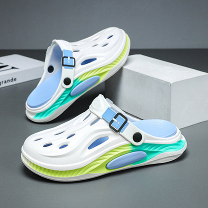 Mannen Color Blocking Dikke Zool Ademend Clogs