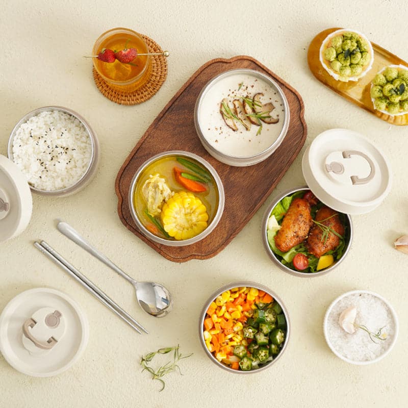 🫕Meerlagige geïsoleerde lunchbox