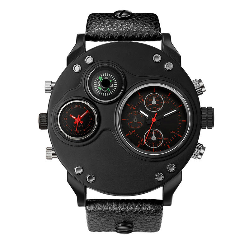 Analoge Herenhorloge met Kompas en Dubbele Tijdzone
