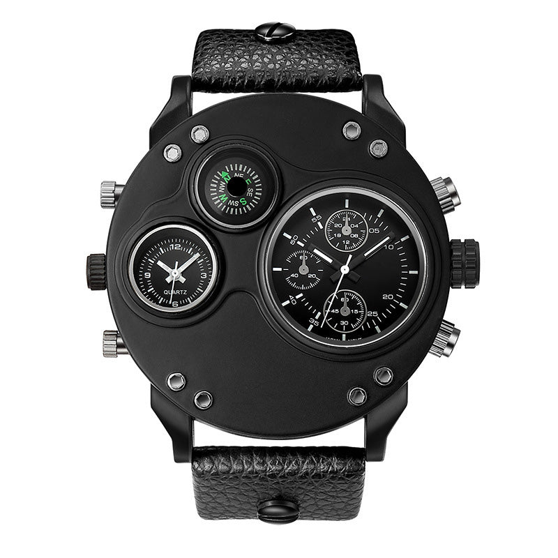 Analoge Herenhorloge met Kompas en Dubbele Tijdzone