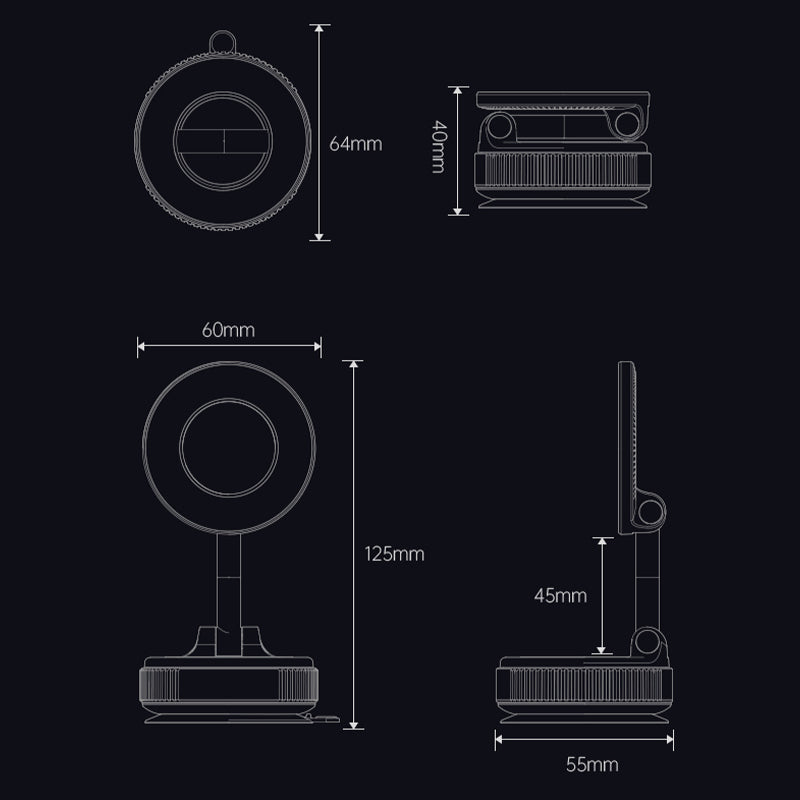 🔥Koop 1 krijg 1 gratis🔥Opvouwbare magnetische autotelefoonhouder