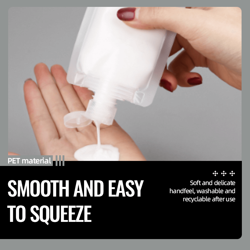 🌷 PROMO FLASH : 50% DE RÉDUCTION ! Sachets d'Emballage de Voyage pour Liquides – Corps Transparent & Bouchon Étanche for Maquillage Léger en Déplacement 🛫✨
