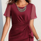 💃Elegante Damesjurk in Solide Kleuren – Comfortabel, Stijlvol & Perfect voor Elke Gelegenheid
