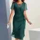 💃Elegante Damesjurk in Solide Kleuren – Comfortabel, Stijlvol & Perfect voor Elke Gelegenheid
