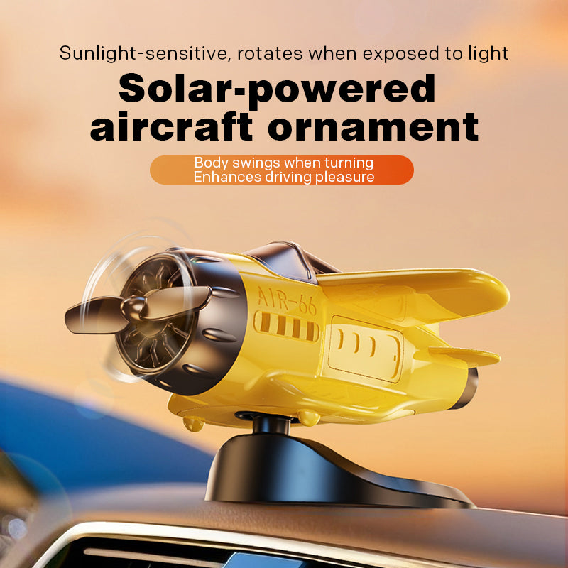 🎁2026 Tijdelijke aanbieding – 50% KORTING 🔥 Zonne-energie auto-ornamenten in vliegtuigvorm ✈️☀️