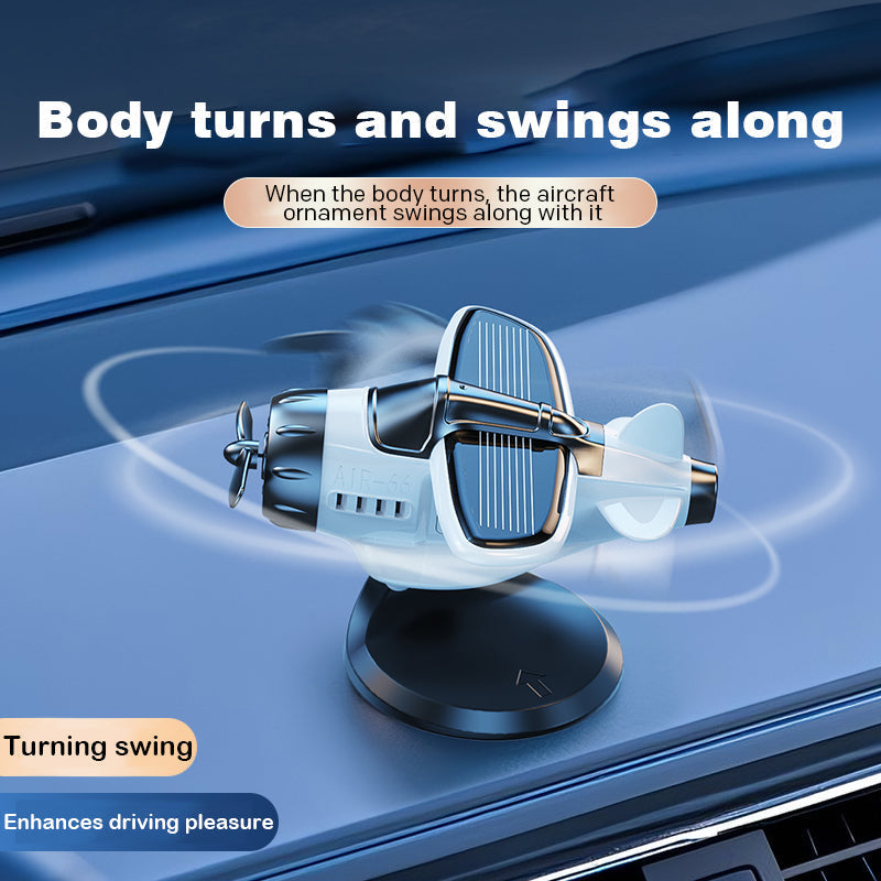 🎁2026 Tijdelijke aanbieding – 50% KORTING 🔥 Zonne-energie auto-ornamenten in vliegtuigvorm ✈️☀️