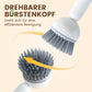 🧼Roterende Reinigingsborstel (Lange Steel + Vloeistofdispenser) – 360° Reiniging Zonder Krassen: Perfect Voor Schalen & Potten!