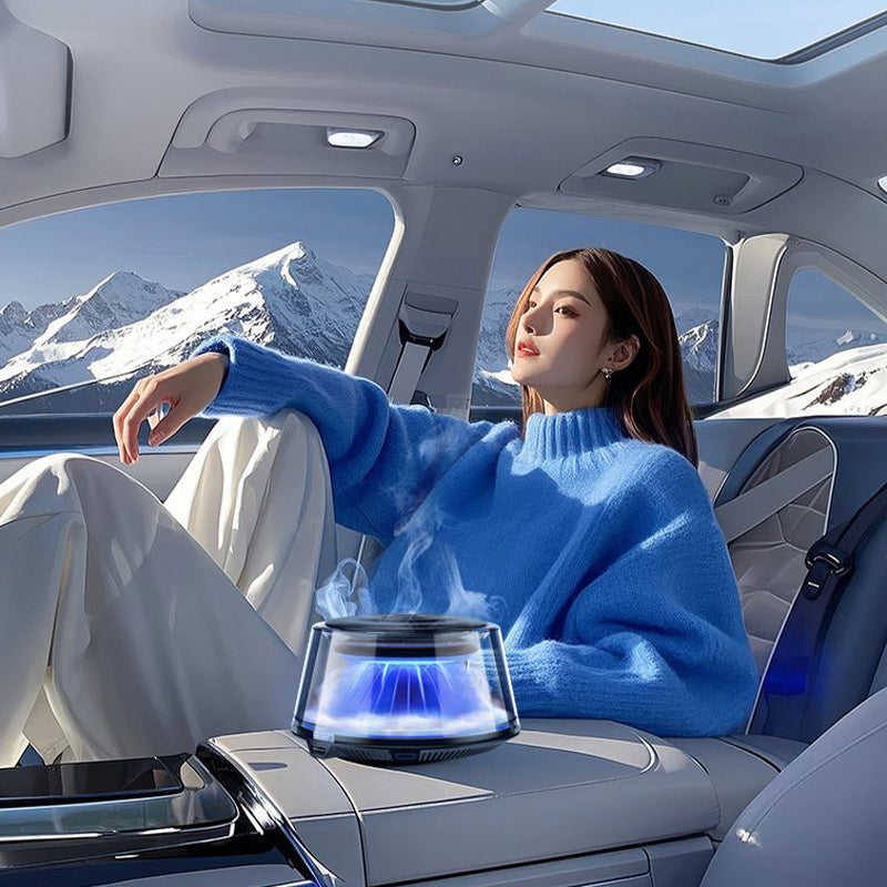 🌋☁️2025 Cloud Mist Auto Diffuser - Automatisch Aan/Uit met 30 dagen USB-C batterij & 1 navulling = 1 jaar frisheid