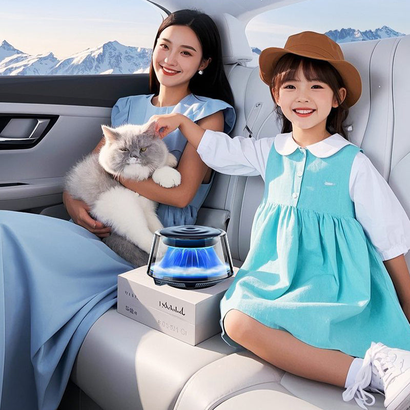 🌋☁️2025 Cloud Mist Auto Diffuser - Automatisch Aan/Uit met 30 dagen USB-C batterij & 1 navulling = 1 jaar frisheid