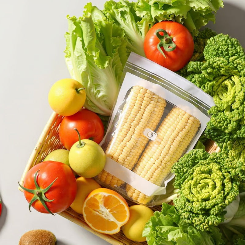 🥬❄️ NU 50 % KORTING! ✨ Voedselbewaarzakjes in verschillende vormen – lange zakjes voor groenten en verschillende maten voor slimmere bewaring in de koelkast 🥗