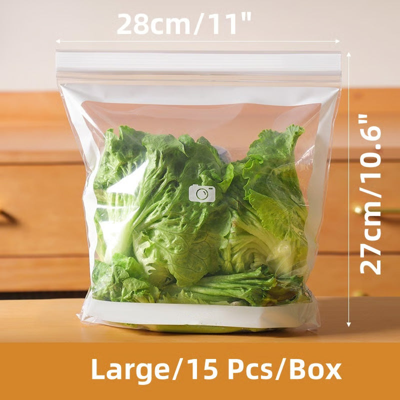 🥬❄️ NU 50 % KORTING! ✨ Voedselbewaarzakjes in verschillende vormen – lange zakjes voor groenten en verschillende maten voor slimmere bewaring in de koelkast 🥗