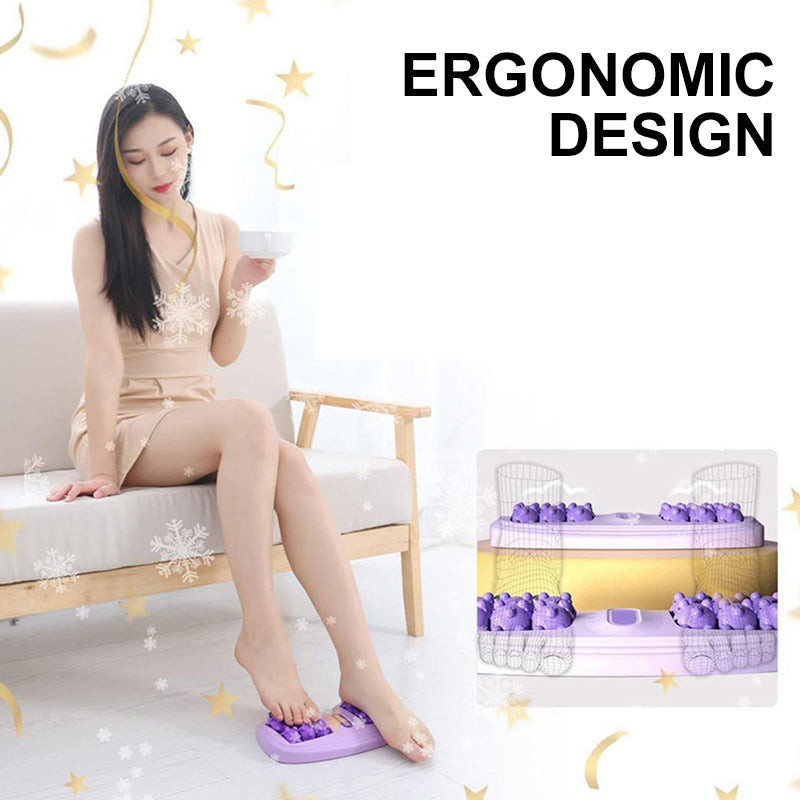 💜Draagbare dubbele voet massagerol💜