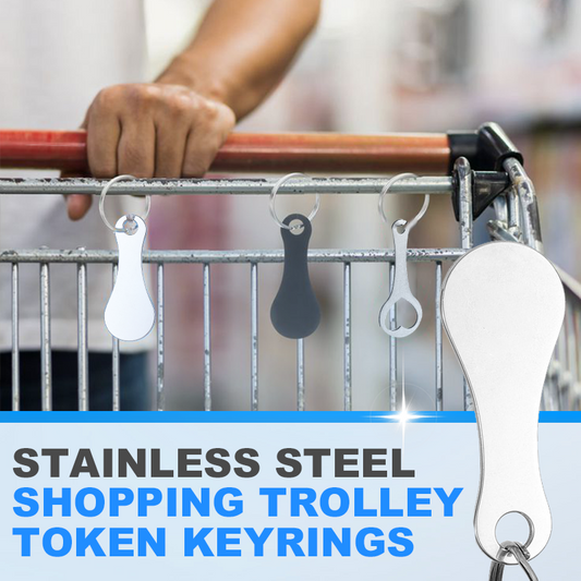 RVS Winkelwagenmunt Sleutelhangers