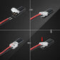 Dubbele Draadstekker met Vergrendelingsgesp - 50/100 Stuks Push-in Connector 0,08-2,5mm²
