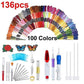 Regenboogkleur Borduurgaren Gereedschap 136-delige Set