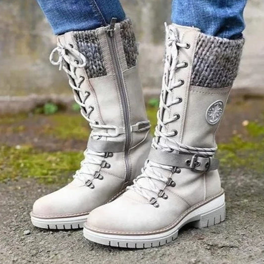 🎁Hete verkoop 50% KORTING🔥Waterdichte knie-sneeuwlaarzen voor dames👢