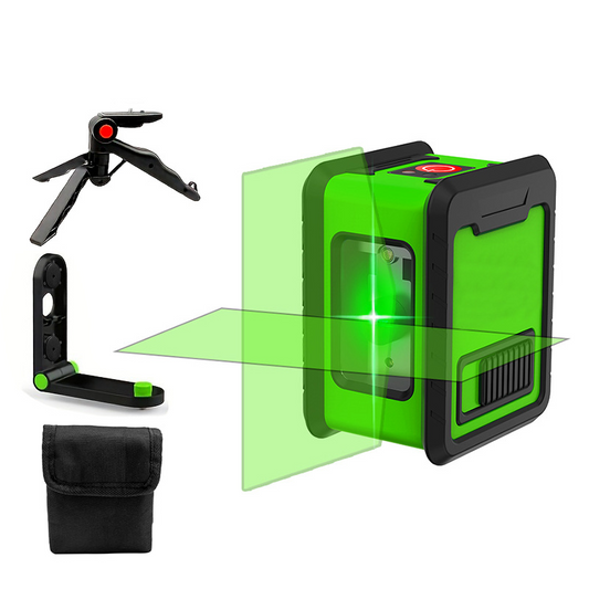 📐🔦Mini-kruislijnlaser met hoge precisie – Zelfnivellerend, verticale/horizontale lijnen en compact ontwerp🔧