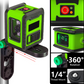 📐🔦Mini-kruislijnlaser met hoge precisie – Zelfnivellerend, verticale/horizontale lijnen en compact ontwerp🔧