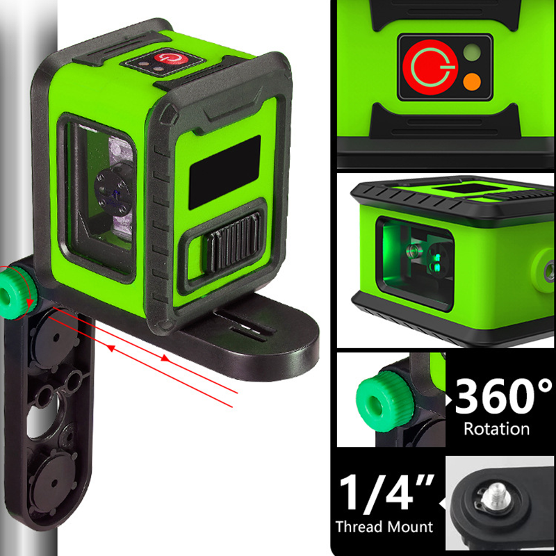 📐🔦Mini-kruislijnlaser met hoge precisie – Zelfnivellerend, verticale/horizontale lijnen en compact ontwerp🔧