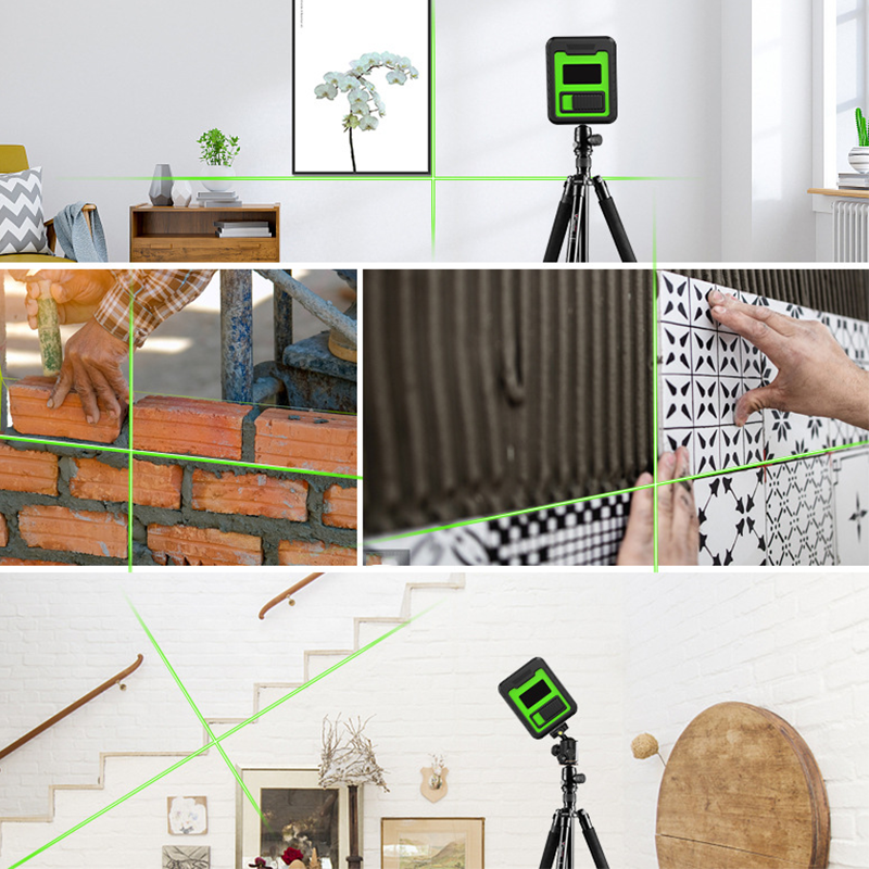 📐🔦Mini-kruislijnlaser met hoge precisie – Zelfnivellerend, verticale/horizontale lijnen en compact ontwerp🔧