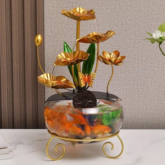 Luxe Lotusvissenkom Ornament met Creatief Ontwerp