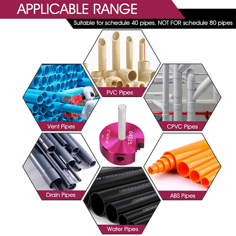 PVC-buisruimergereedschapsset
