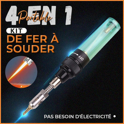 4-in-1 Draadloze Gas Soldeerbout – Draagbare Soldeer Set met Butaan