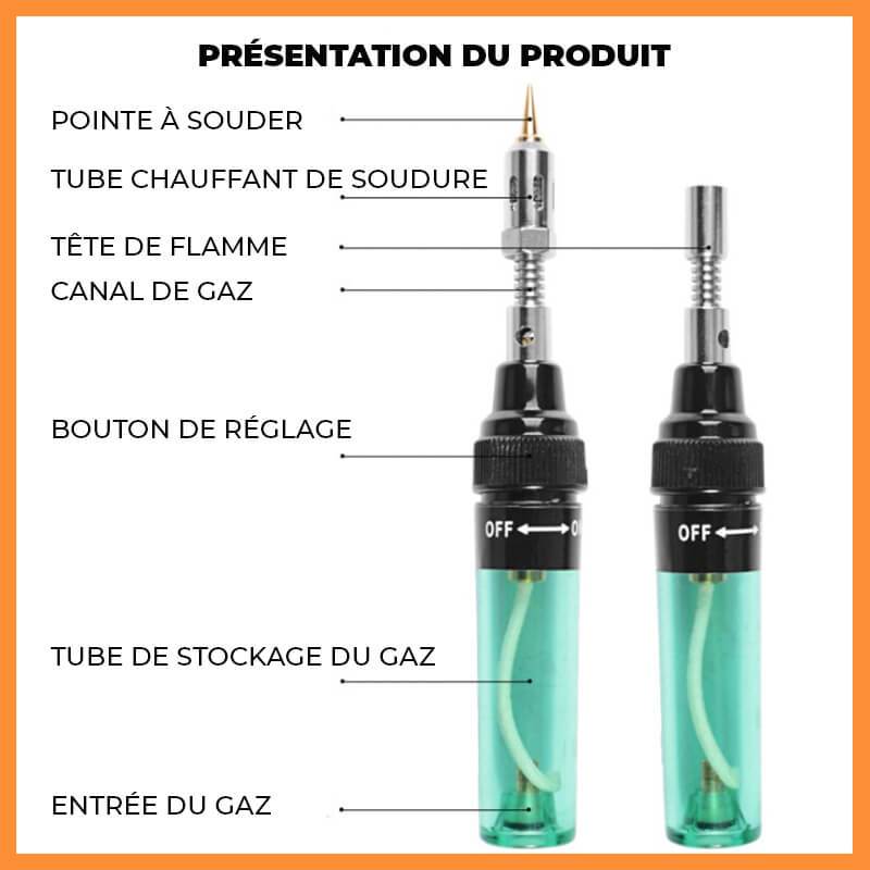 4-in-1 Draadloze Gas Soldeerbout – Draagbare Soldeer Set met Butaan