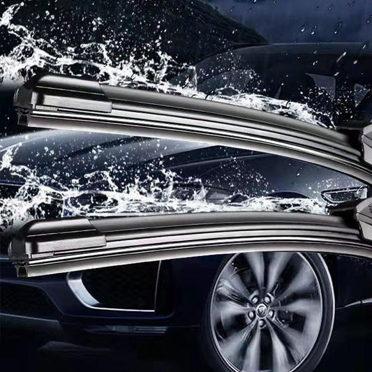 🚗Multifunctionele dubbel rubberen strip ruitenwisser zonder frame