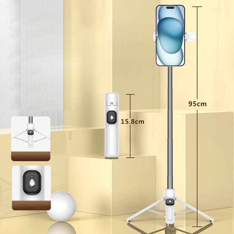 Portable 4-Leg Bluetooth Selfie Stick Tripod